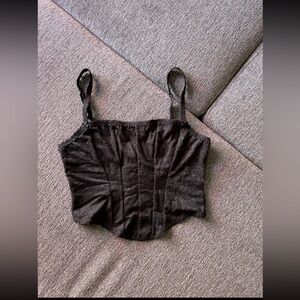 PINK Victoria's Secret Black Quilted Detail